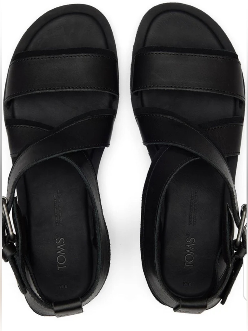 Toms- Sydney leather strap sandal sz 9 - Picture 2 of 13